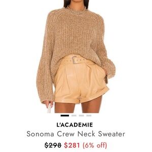 L'Academie Camel Crew Neck Sweater